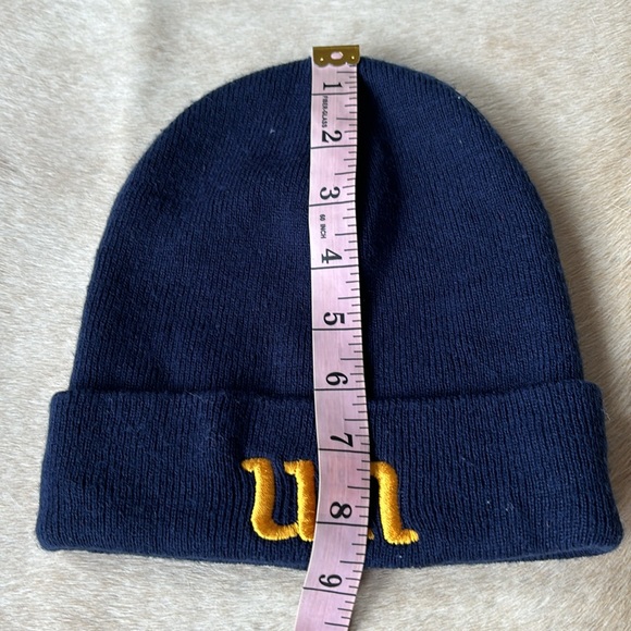 UNITED NATION OLYMPIC TORCH Navy Toque / Beanie Embroidered UN and OLYMPIC TORCH - Picture 4 of 8